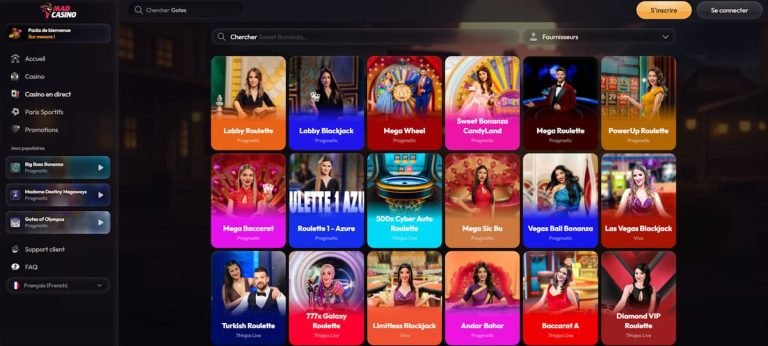 Madcasino tours gratuits - Découvrez les Offres Exceptionnelles de Madcasino Pour les Joueurs Francophones